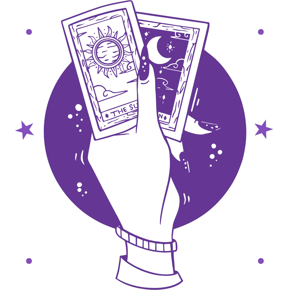 tarot cards hands