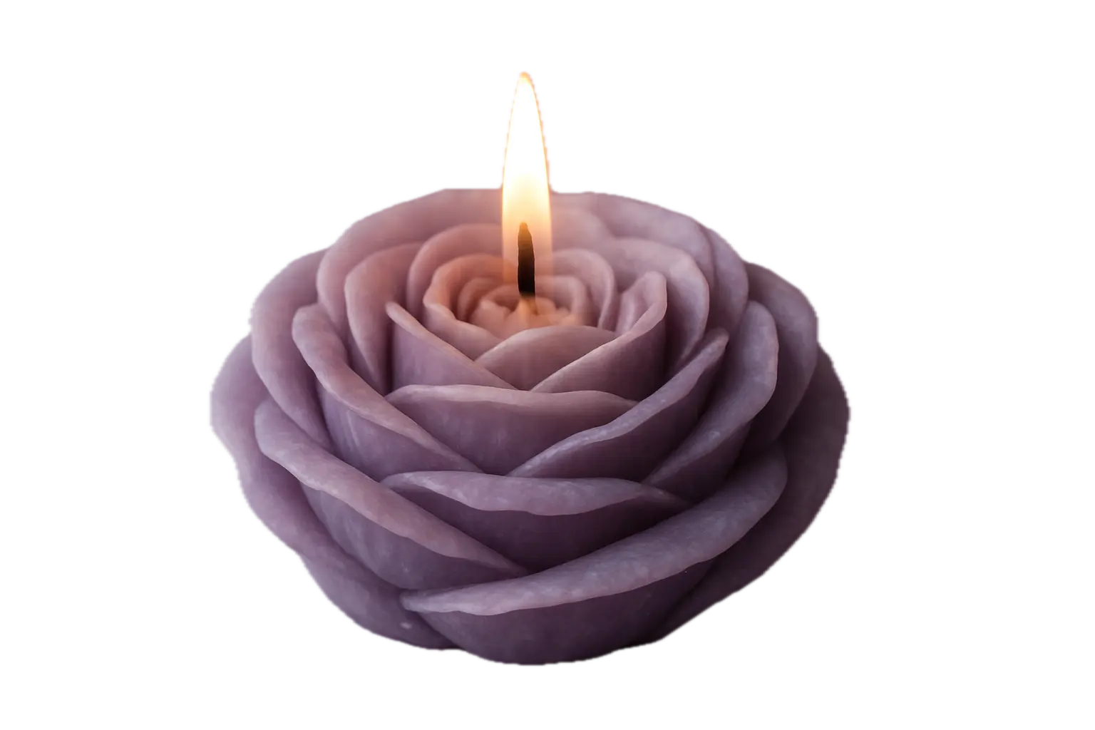 Purple candle burning